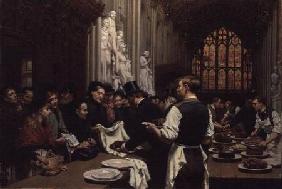 Distributing Left-overs to the Poor after the Lord Mayor's Banquet at the Guildhall 1882