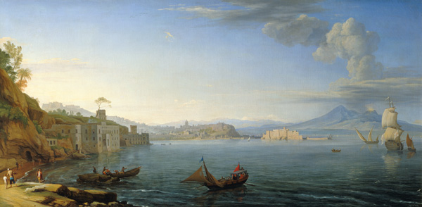 Blick auf Neapel von Adrien Manglard