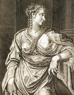 Agrippina wife of Tiberius (engraving) von Aegidius Sadeler or Saedeler