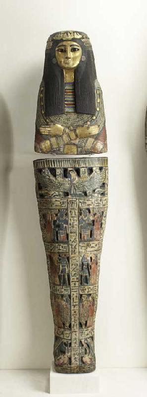 Mumiendecke der Amunpriesterin Takait. 13. Jahrhundert v.Chr. von Ägyptisch