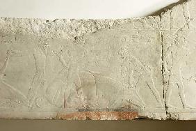 Relief aus dem Totentempel des Königs Sahure (mittlerer Teil) 2471-2458 