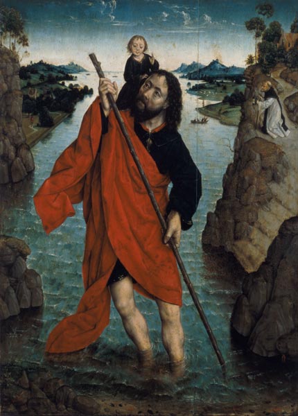 St. Christopher (panel) von Aelbert Bouts