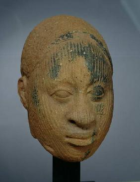 Head of a figurine, from Ifa, Nigeria 12th-14th