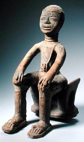 Memory Figure Sitting on a Stool, Akan Culture, Ghana
