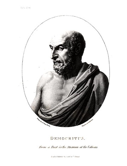 Democritus (c.460-c.370 BC); engraved from a bust in the Vatican Museum von (after) Alexander Day