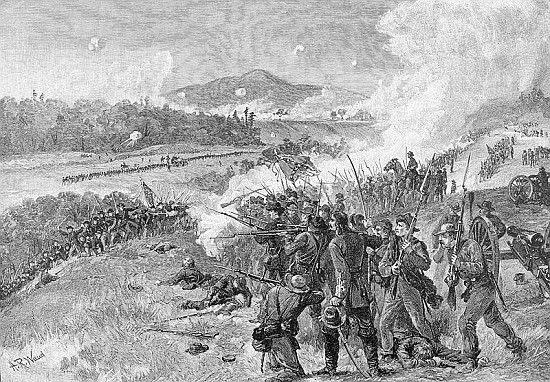 The Battle of Resaca, Georgia, May 14th 1864, illustration from ''Battles and Leaders of the Civil W von (after) Alfred R. Waud