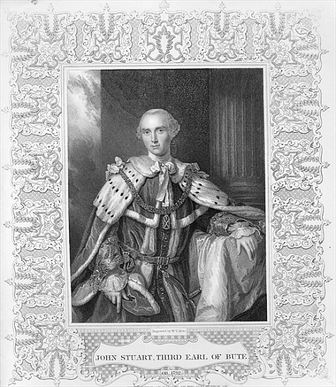 John Stuart, Third Earl of Bute; engraved by W.T. Mote von (after) Allan Ramsay
