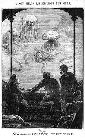 The Nautilus Passengers, illustration from ''20,000 Leagues Under the Sea'' Jules Verne (1828-1905) 