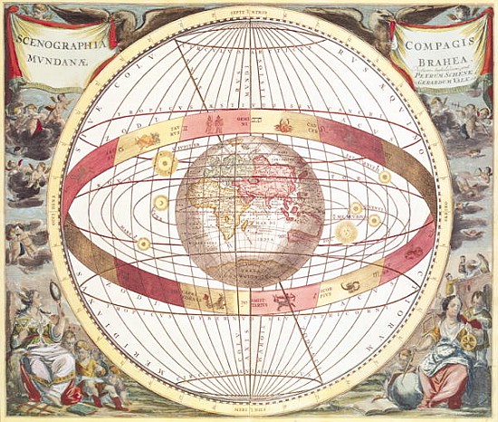 Planisphere, from ''Atlas Coelestis''; engraved by Pieter Schenk (1660-1719) and Gerard Valk (1651-1 von (after) Andreas Cellarius