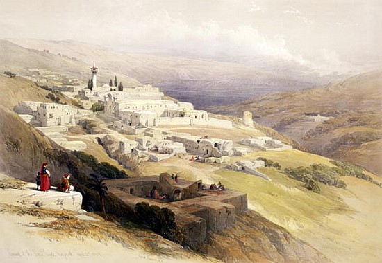Convent of the Terra Santa, Nazareth, April 21st 1839, plate 30 from Volume I of ''The Holy Land'';  von (after) David Roberts