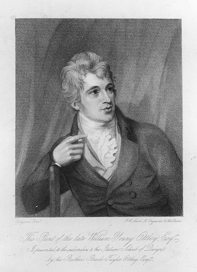 William Young Ottley; engraved by Frederick Christian Lewis, c.1836 von (after) Domenico Pellegrini