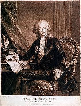 Charles Alexandre de Calonne (1734-1802) General Controller of the Finances of Louis XVI (1754-93) ;