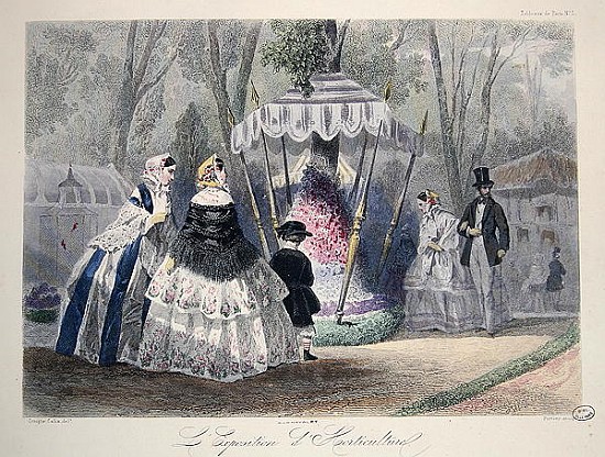 L''Exposition d''Horticulture, from ''Journal les Modes Parisiennes'', printed in Paris von (after) Francois Claudius Compte-Calix