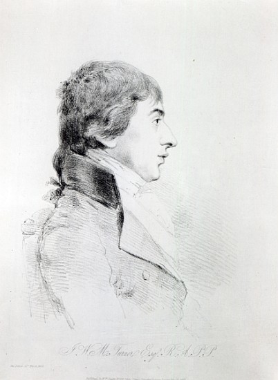 Joseph Mallord William Turner R.A; engraved by William Daniell von (after) George Dance