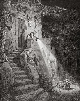 The Dwelling of the Ogre; engraved by Heliodore Joseph Pisan (1822-90) c.1868