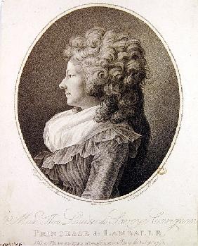 Marie Therese Louise de Savoie-Carignan (1749-92) Princess of Lamballe