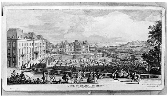 View of Chateau de Meudon von (after) Jacques Rigaud