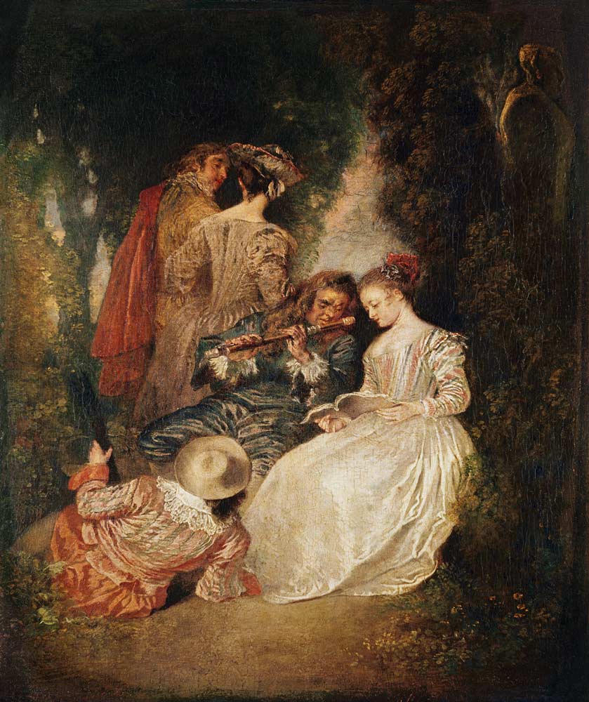 Perfect Harmony von (after) Jean Antoine Watteau