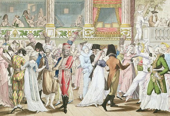 Costume Ball at the Opera, after 1800 von (after) Jean Francois Bosio