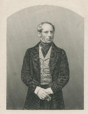 Sir John Somerset Pakington ; engraved by D.J. Pound from a photograph, from ''The Drawing-Room of E