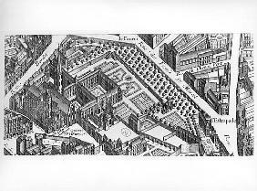 Plan of Paris, known as the ''Plan de Turgot''; engraved by Claude Lucas, 1734-39