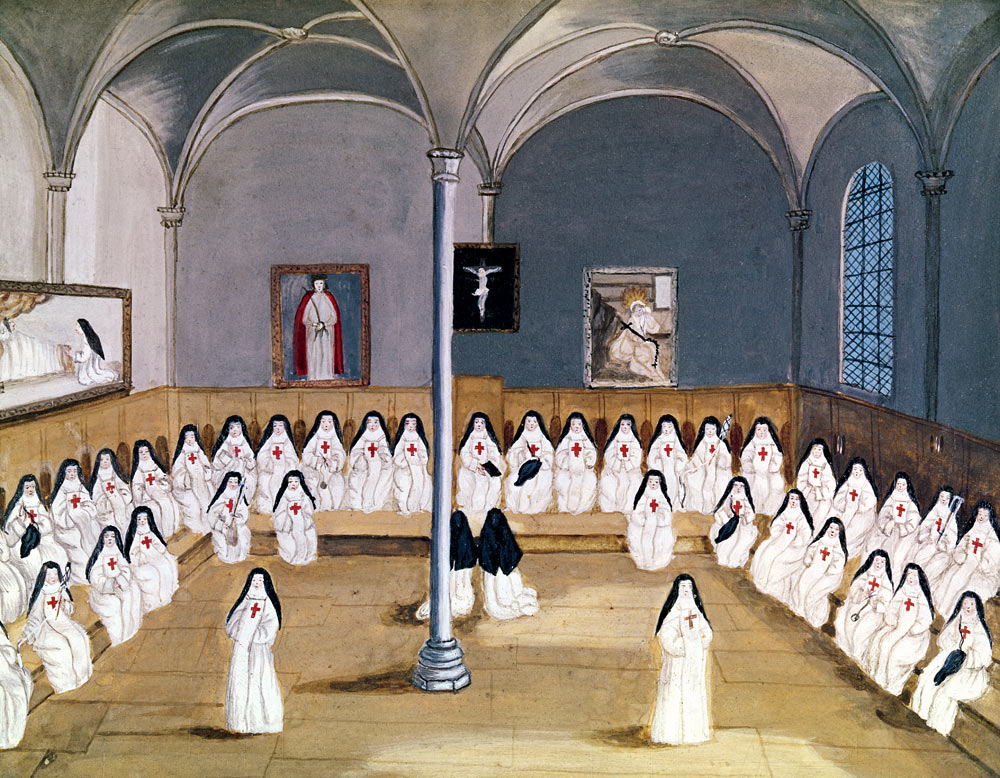 The Sisters of the Abbey from ''L''Abbaye de Port-Royal'' von (after) Louise Madelaine Cochin
