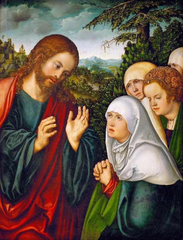 Abschied Christi von den Frauen von Lucas Cranach d.Ä. (Schule oder Umfeld)