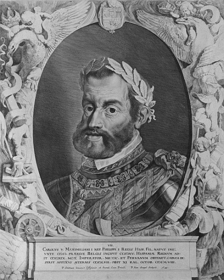 Charles V, Holy Roman Emperor; engraved by Pieter van Sompel von (after) Pieter Claesz Soutman
