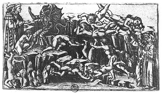 Hell, from ''The Divine Comedy'' Dante Alighieri (1265-1321) von (after) Sandro Botticelli