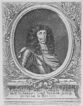 Leopold I, Holy Roman Emperor; engraved by Bartholomaus Kilian II