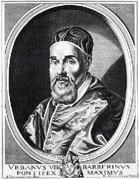 Pope Urban VIII; engraved by Willem Outgertsz Akersloot