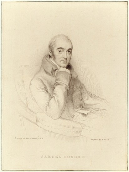Samuel Rogers; engraved by William Finden von (after) Sir Thomas Lawrence