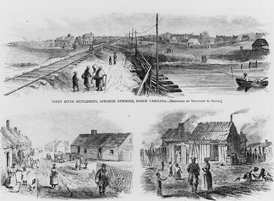 Trent River Settlement von (after) Theodore Russell Davis