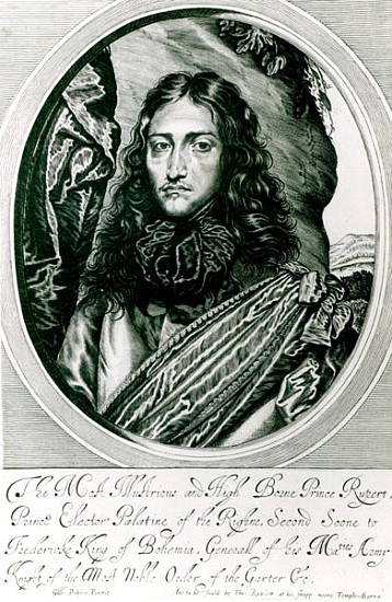 Prince Rupert of the Rhine ; engraved by William Faithorne von (after) William Dobson