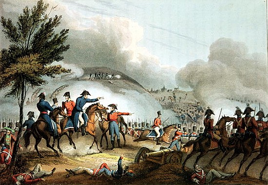 Battle of Salamanca, 22nd July 1812, etched J. Clarke, colouredM. Dubourg von (after) William Heath