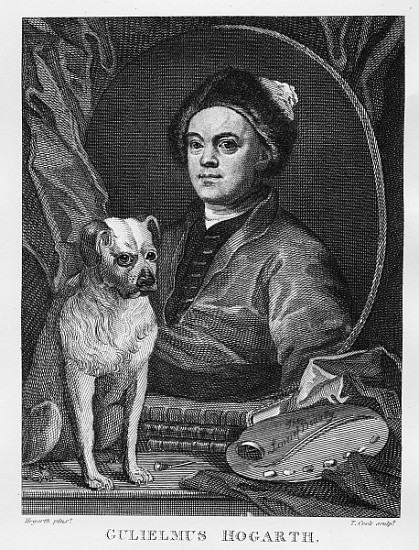 Self Portrait; engraved by T. Cook von (after) William Hogarth