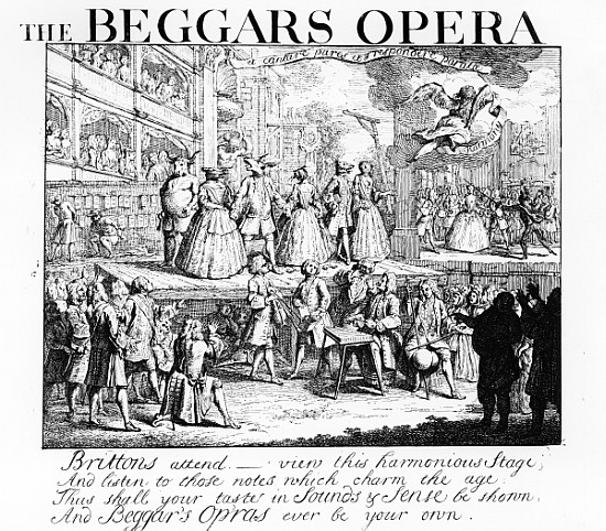 The Beggar''s Opera Burlesqued von (after) William Hogarth