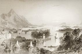Clew Bay seen from Westport, County Mayo, from ''Scenery and Antiquities of Ireland''