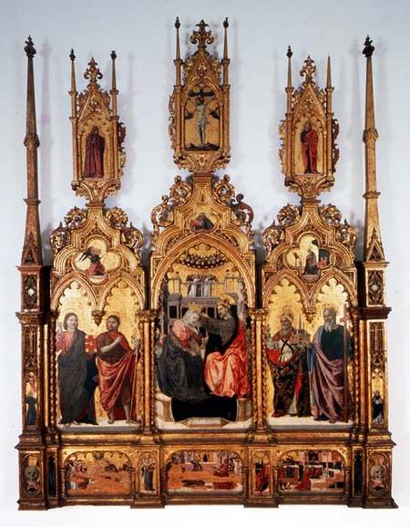 Coronation of the Virgin, triptych von Agnolo & Bartolomeo degli Erri