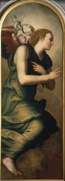 A.Bronzino / Angel of Annunciation / C16 von Agnolo Bronzino