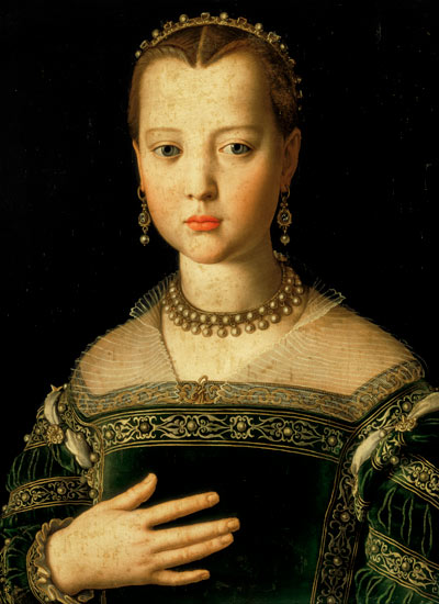 Portrait of Marie de' Medici (1573-1642) as a child von Agnolo Bronzino