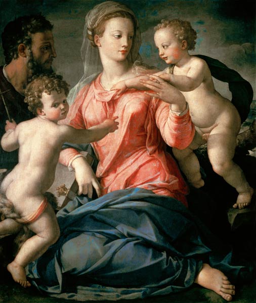 Die Hl. Familie mit dem Johannesknaben von Agnolo Bronzino