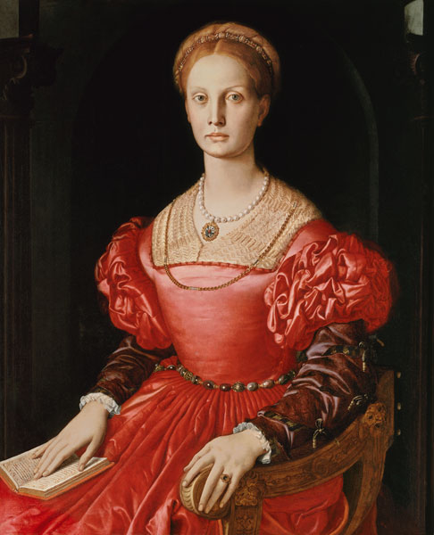 Bildnis der Lucrezia Panciatichi von Agnolo Bronzino