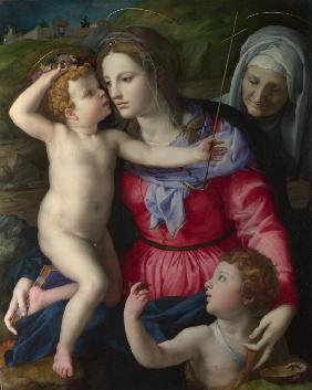 Madonna und Kind mit Heiligen Johannes dem Täufer und Elisabeth