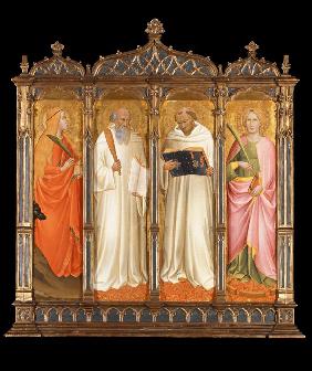Heiligen Maria Magdalena, Benedikt, Bernhard von Clairvaux und Katharina von Alexandrien