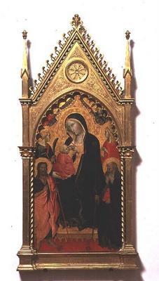 Madonna del Latte with Saints (tempera on panel) 1912
