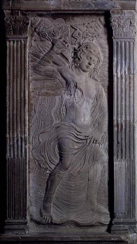 Aquarius, relief from the Chapel of the Planets von Agostino  di Duccio