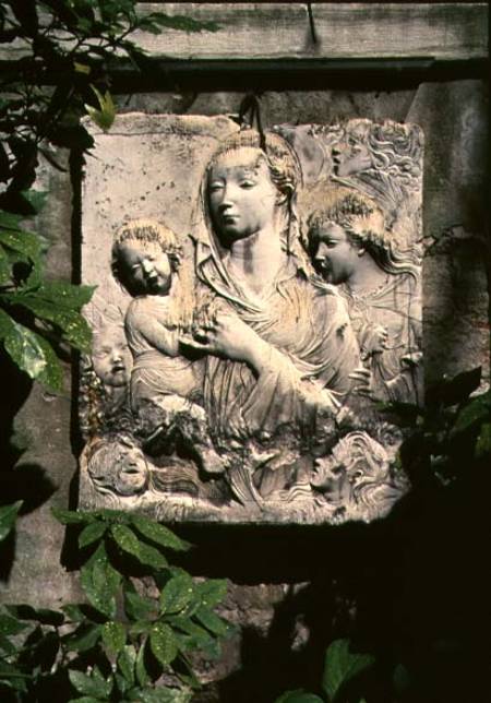 Madonna and Child, gesso cast from the altarpiece von Agostino  di Duccio