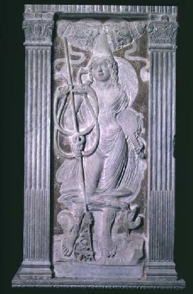 Mercury from a series of reliefs depicting the planetary symbols and signs of the zodiac