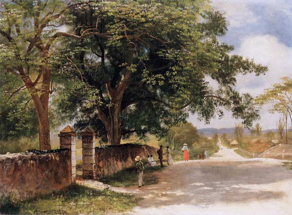 Straßeansicht in Nassau von Albert Bierstadt